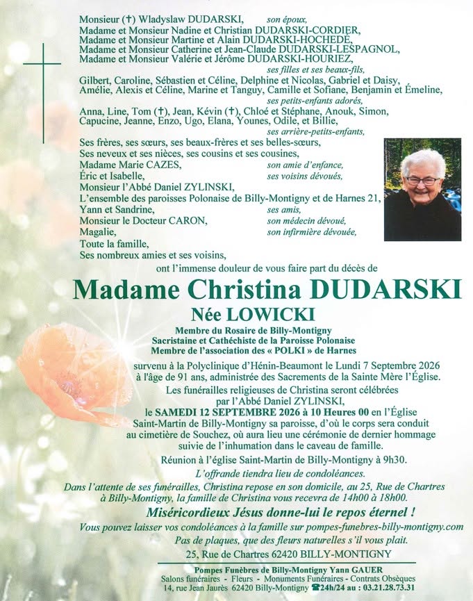faire part dudarski